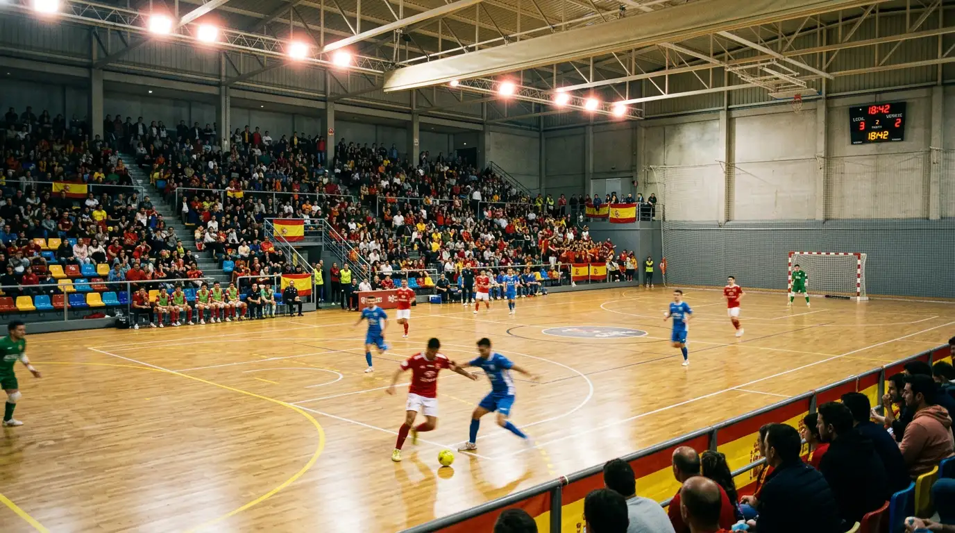 Apuestas en la LNFS con partido de fútbol sala en pabellón de la liga española